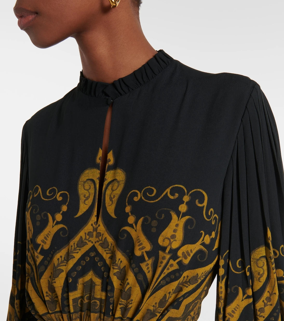 Etro - Printed crêpe jersey gown