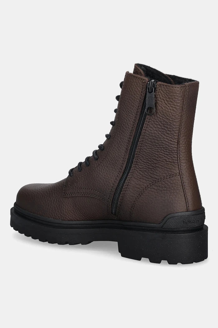 Кожени обувки Tommy Jeans TJM LACE UP TUMBLED HIGH