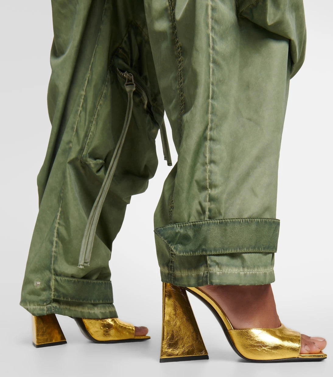 The Attico - Devon laminated leather mules