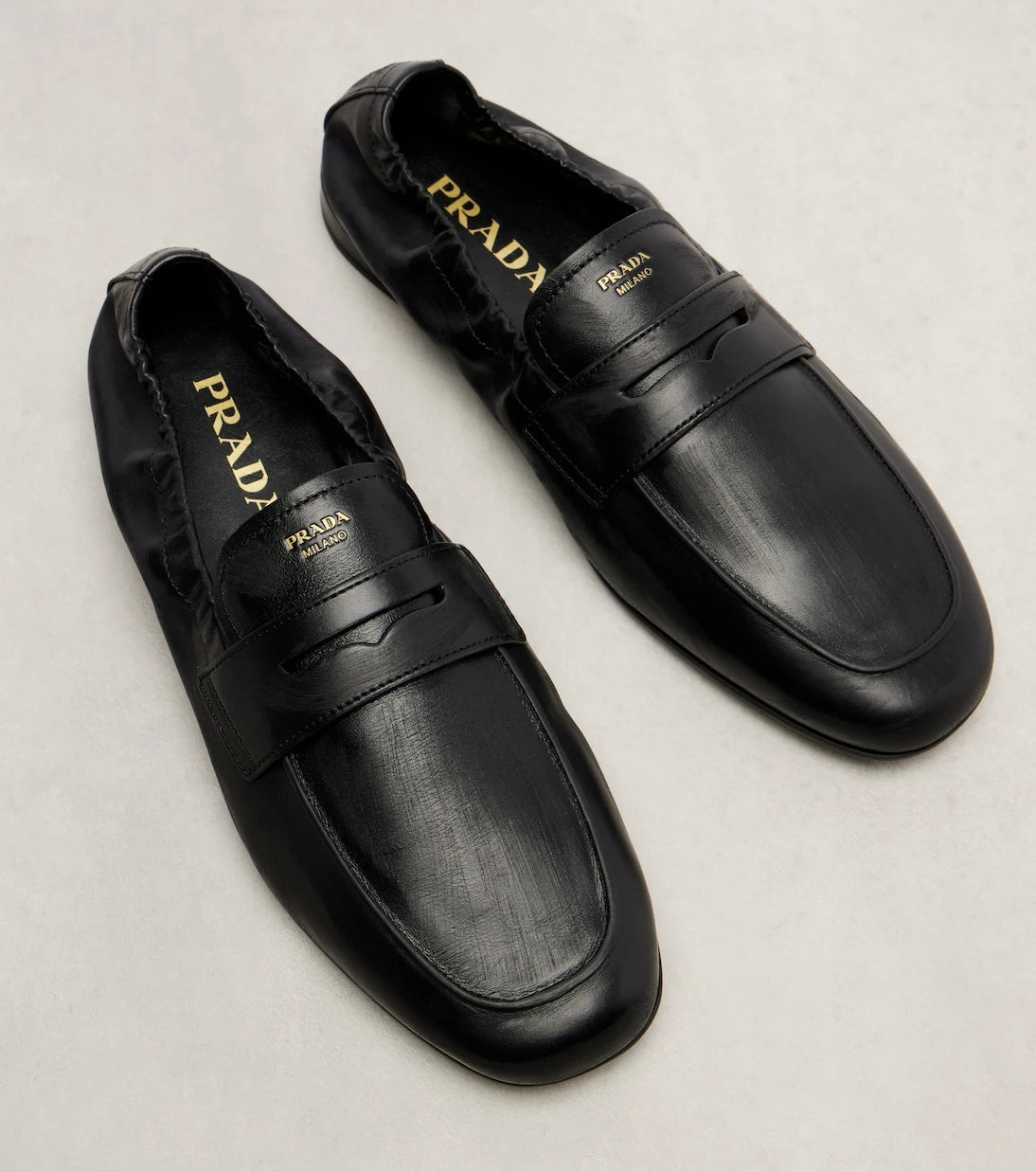 Prada - Leather loafers