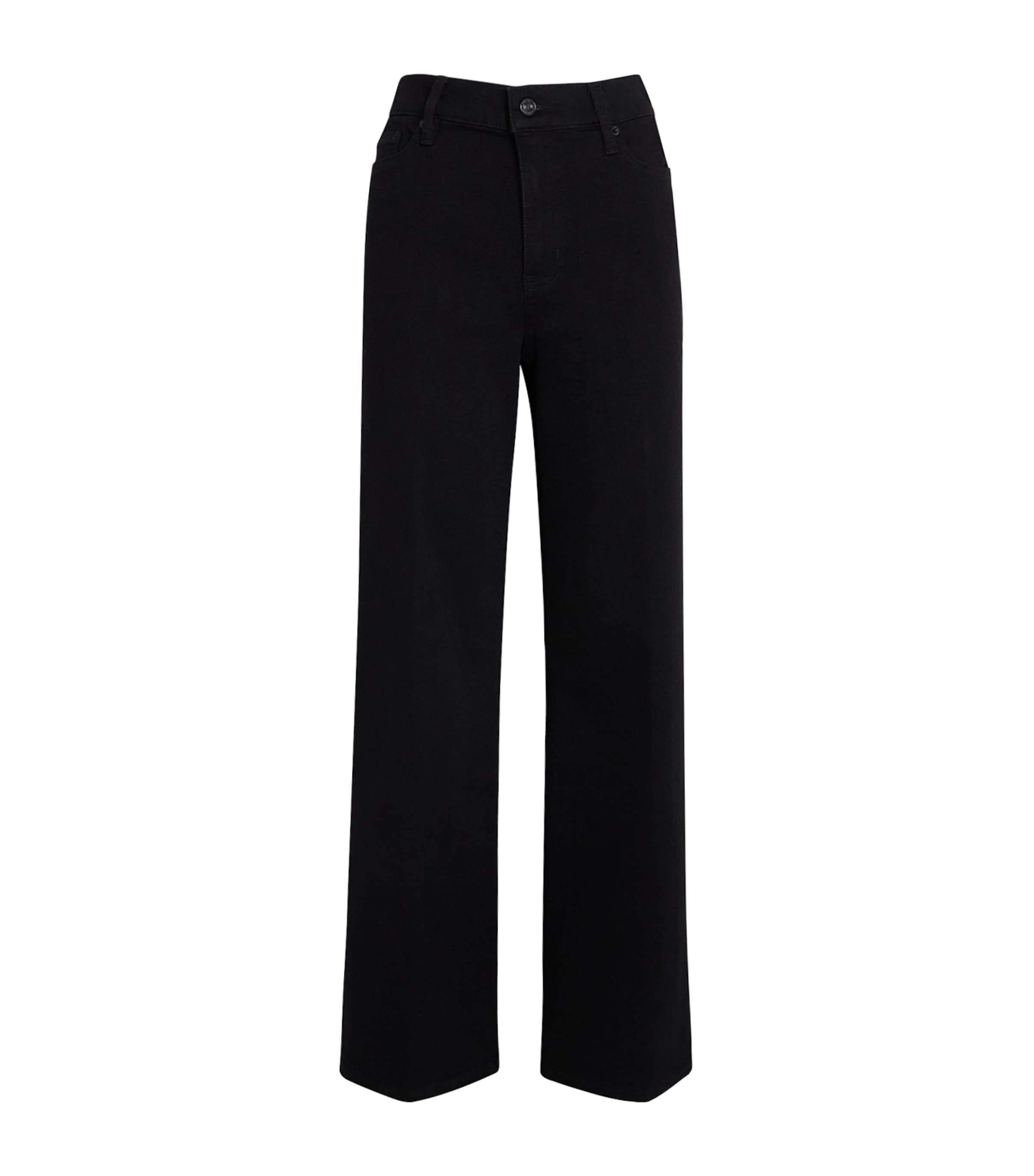 FRAME Black Le Slim Palazzo Wide-Leg Jeans