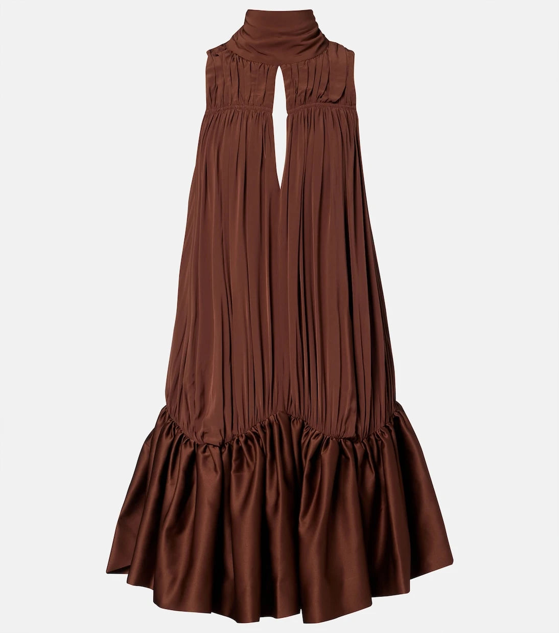 Rotate - Tie-neck draped minidress