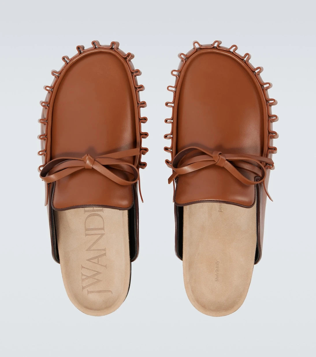 JW Anderson - Ruffled leather mules