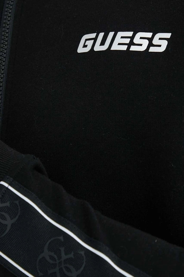 Guess pamuklu fermuarlı erkek sweatshirt MICKEY