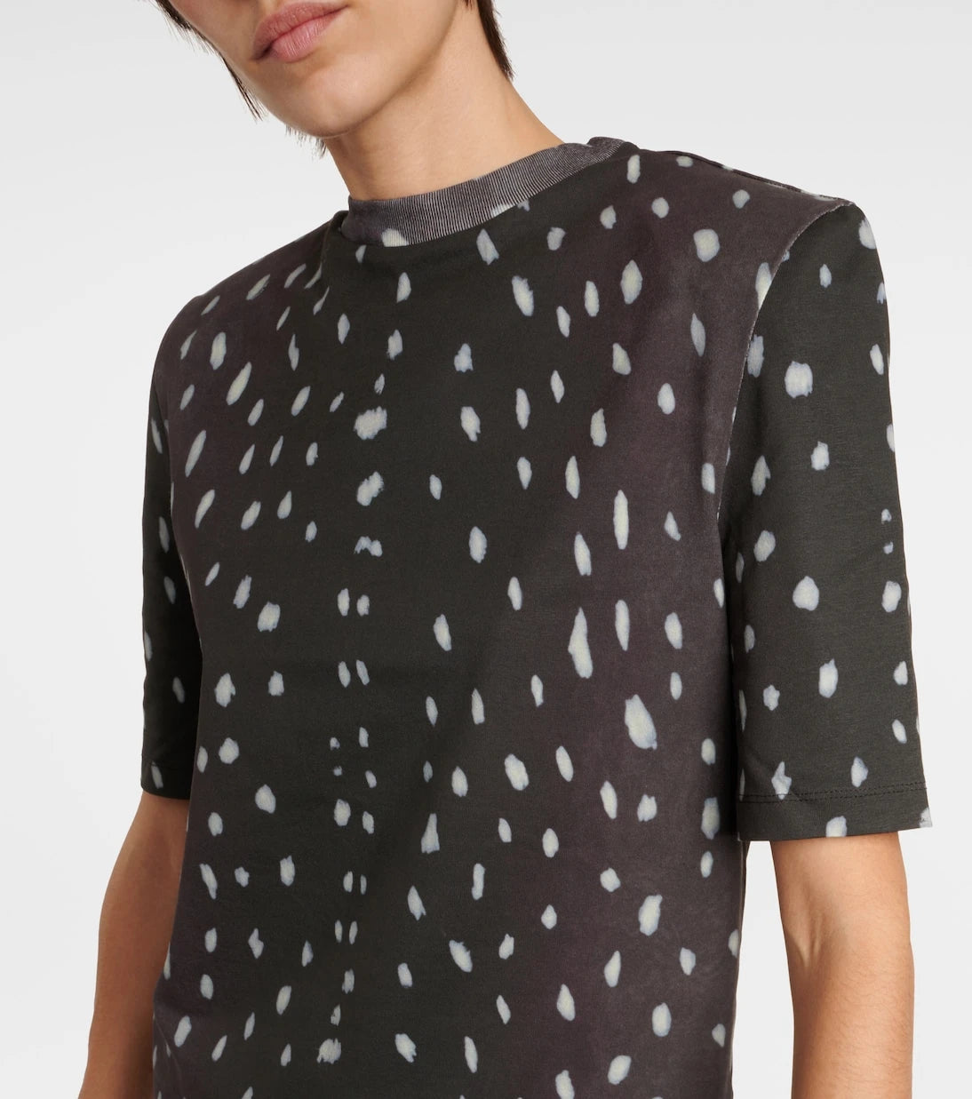 The Attico - Padded printed cotton T-shirt