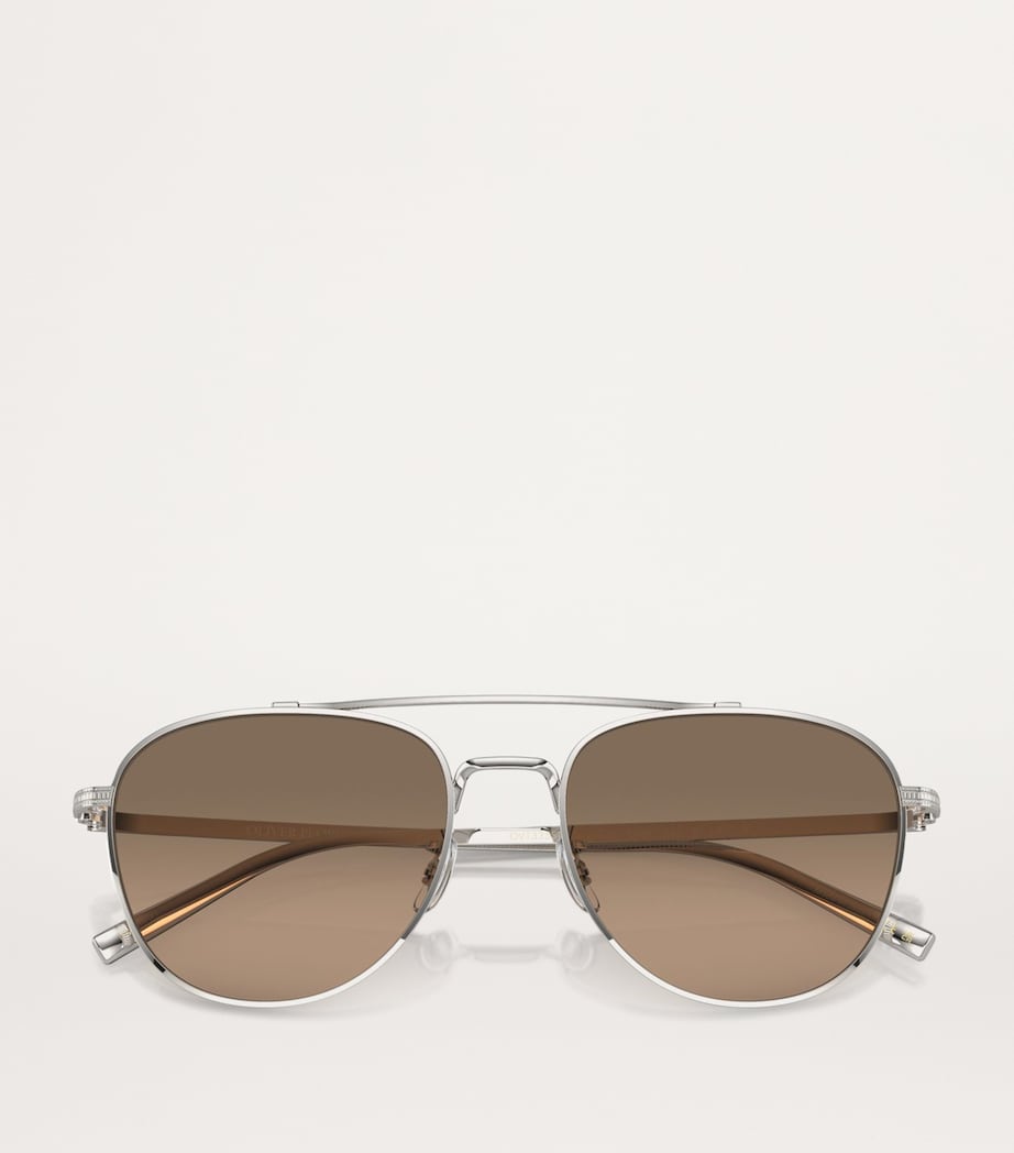 Oliver Peoples Silver Titanium Rivetti OV1335ST Sunglasses