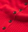 ME+EM Red Cashmere Slim-Fit Cardigan
