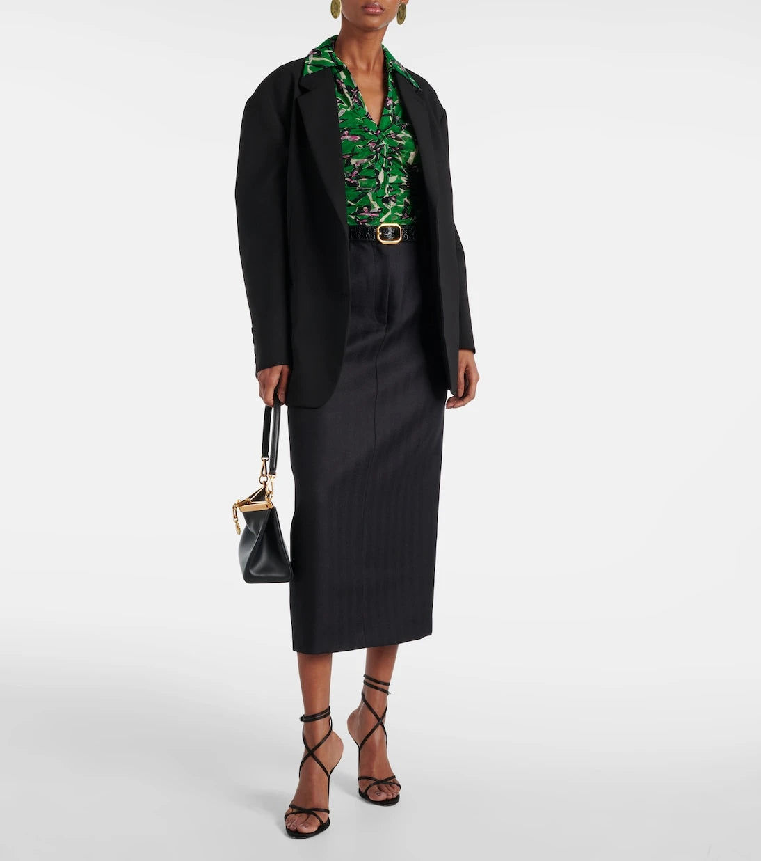 Diane von Furstenberg - Giorgi printed mesh bodysuit