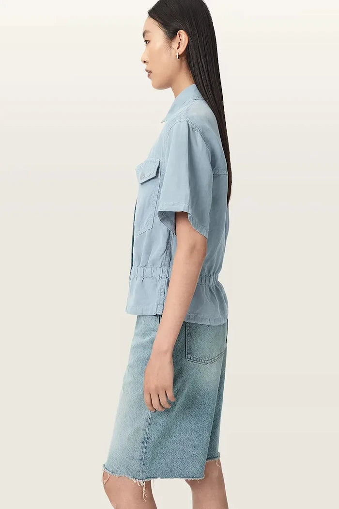 AllSaints риза дамска с лен TOVE