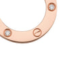 Cartier Rose Gold and Diamond LOVE Necklace