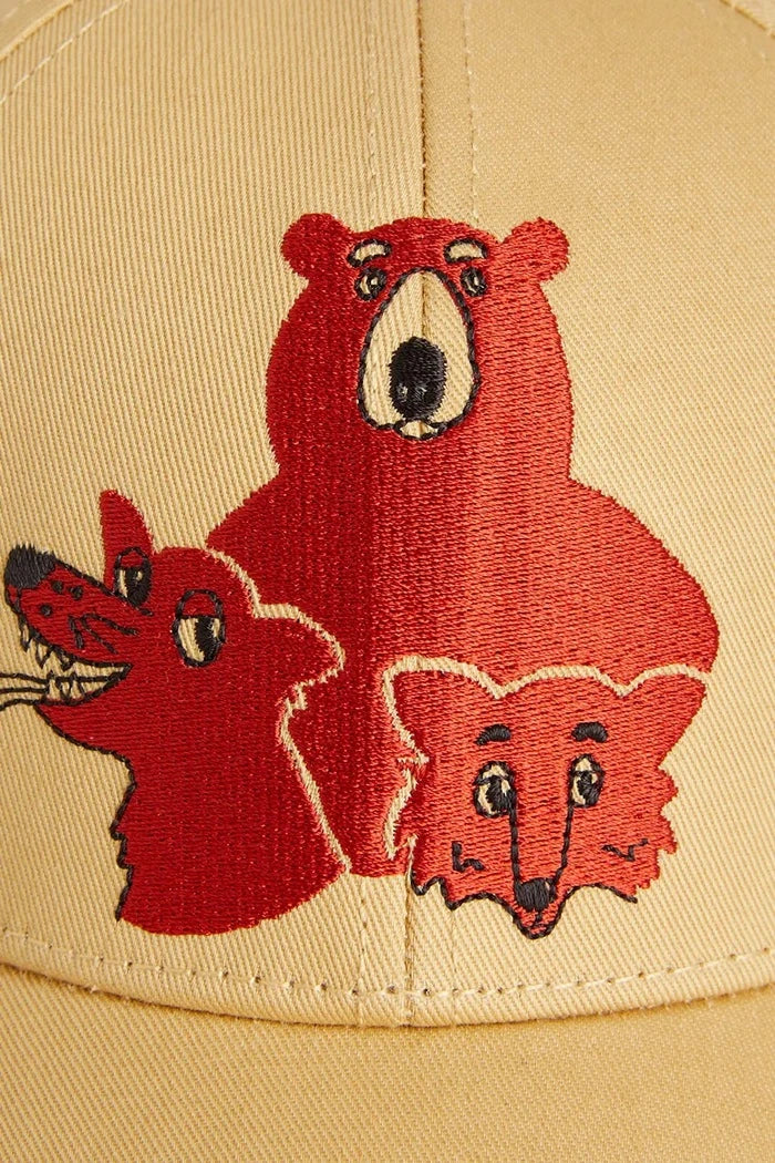 Детска памучна шапка с козирка Mini Rodini Camp Rodini