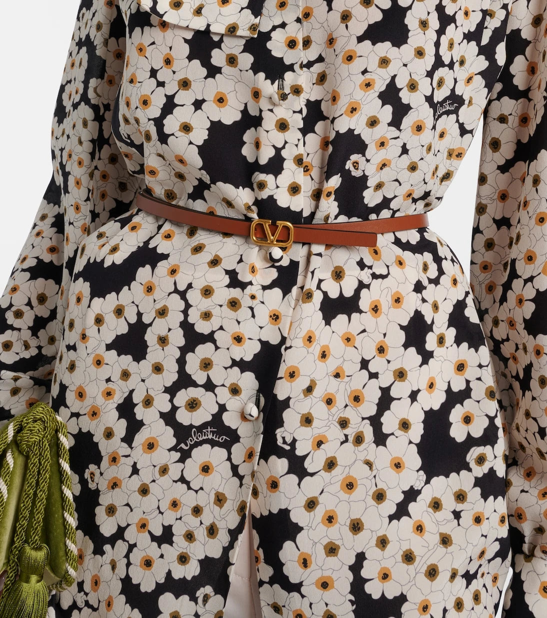 Valentino Garavani - VLogo leather belt
