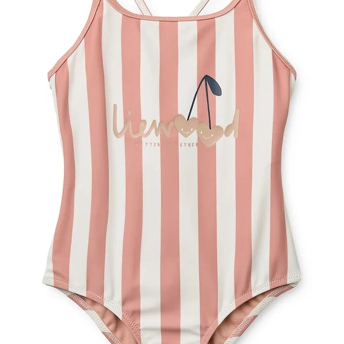 Liewood цял бански за деца Suna Stripe Swimsuit