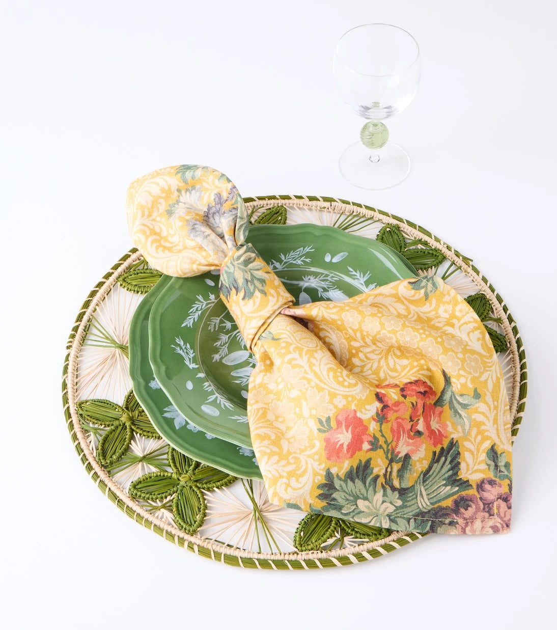 Cabana - Peonia set of 4 linen napkins