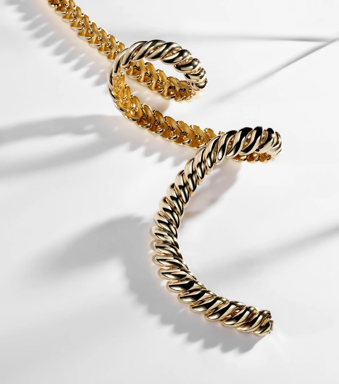 David Yurman - Sculpted Cable 18kt gold necklace