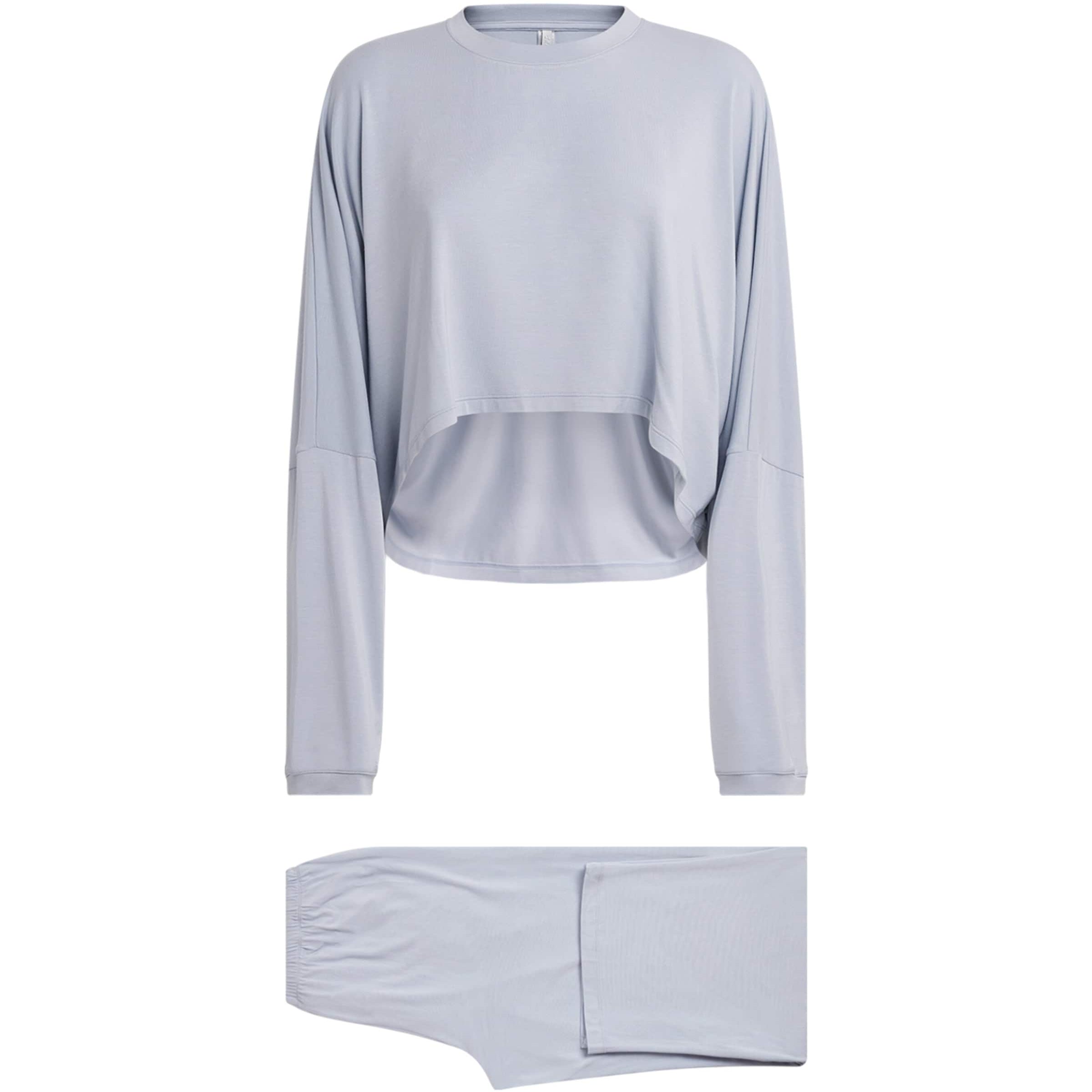 Blue Modal-Blend Henley Pyjama Set