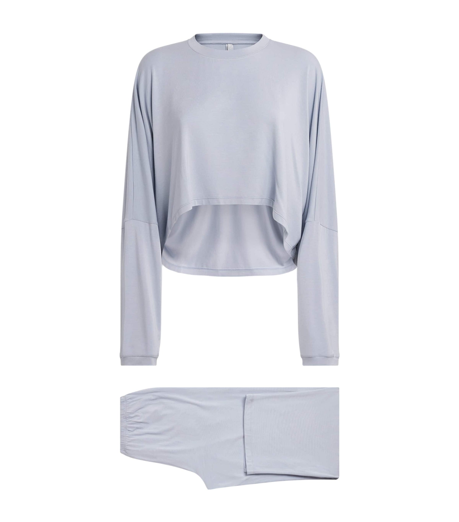 Blue Modal-Blend Henley Pyjama Set