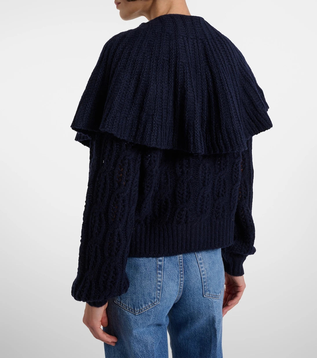 Frame - Caped wool-blend cardigan