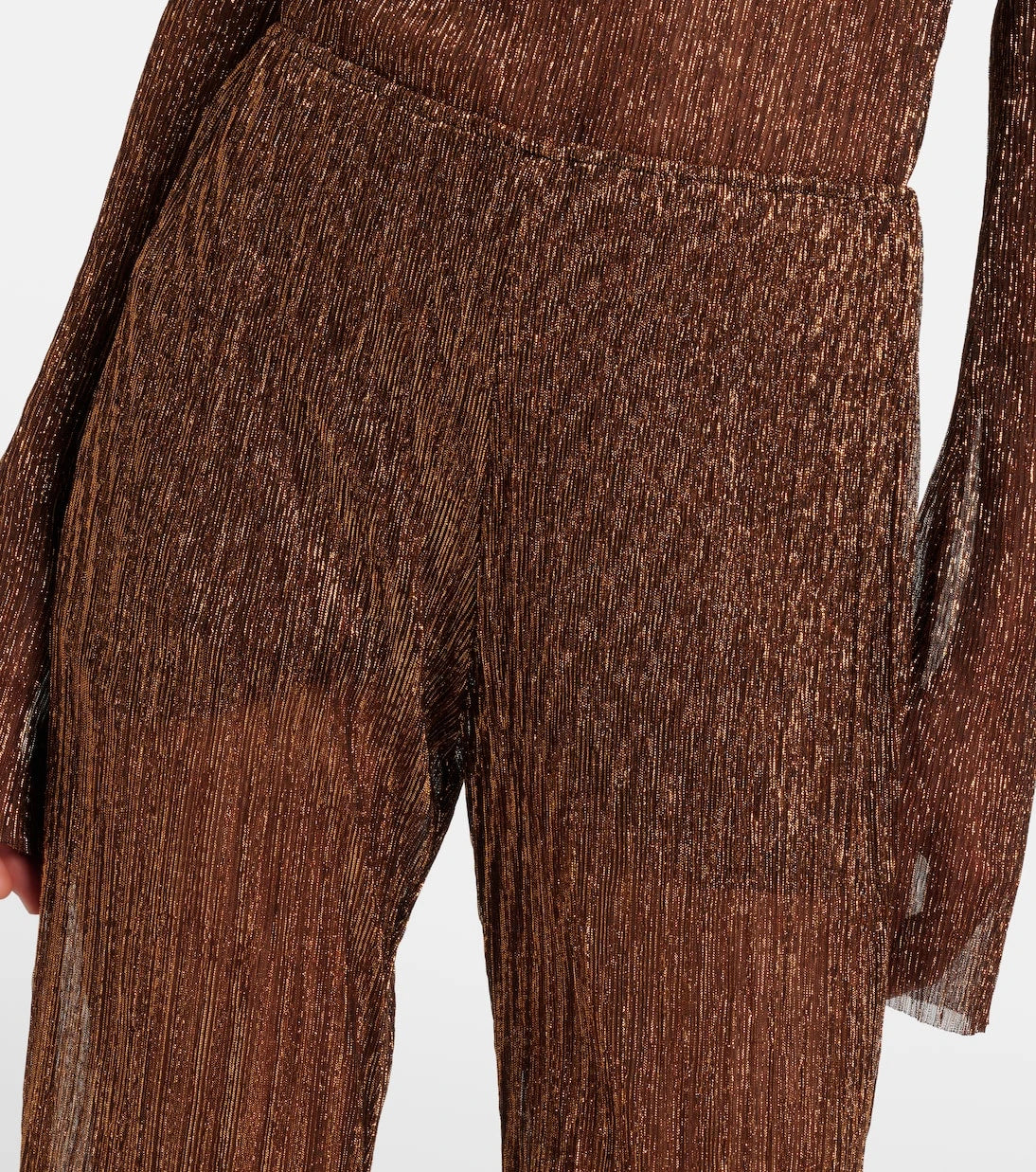 Cala de la Cruz - Dries lamé flared pants