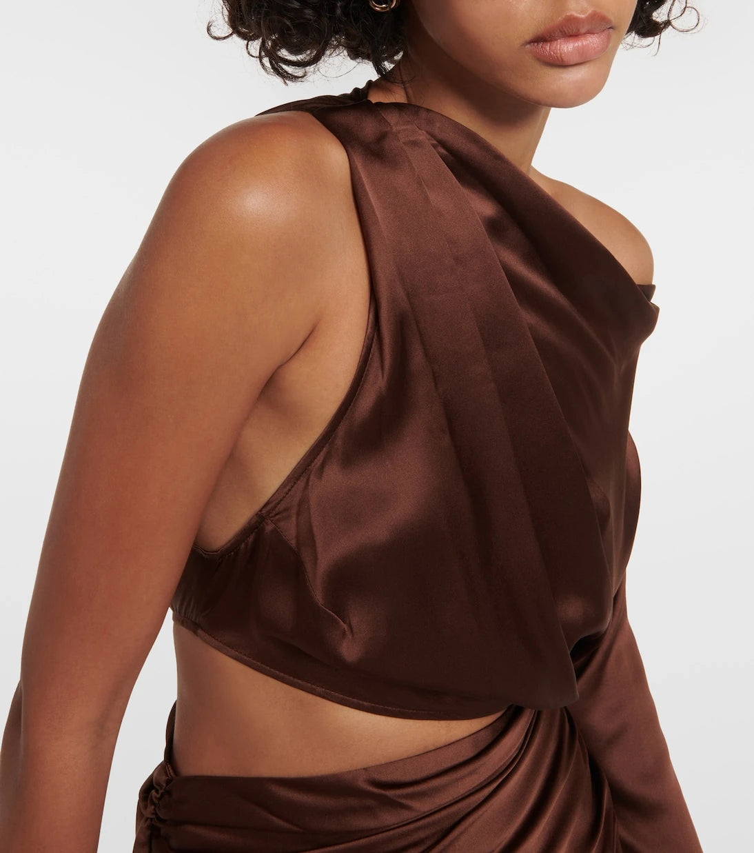 The Sei - Draped one-shoulder silk gown
