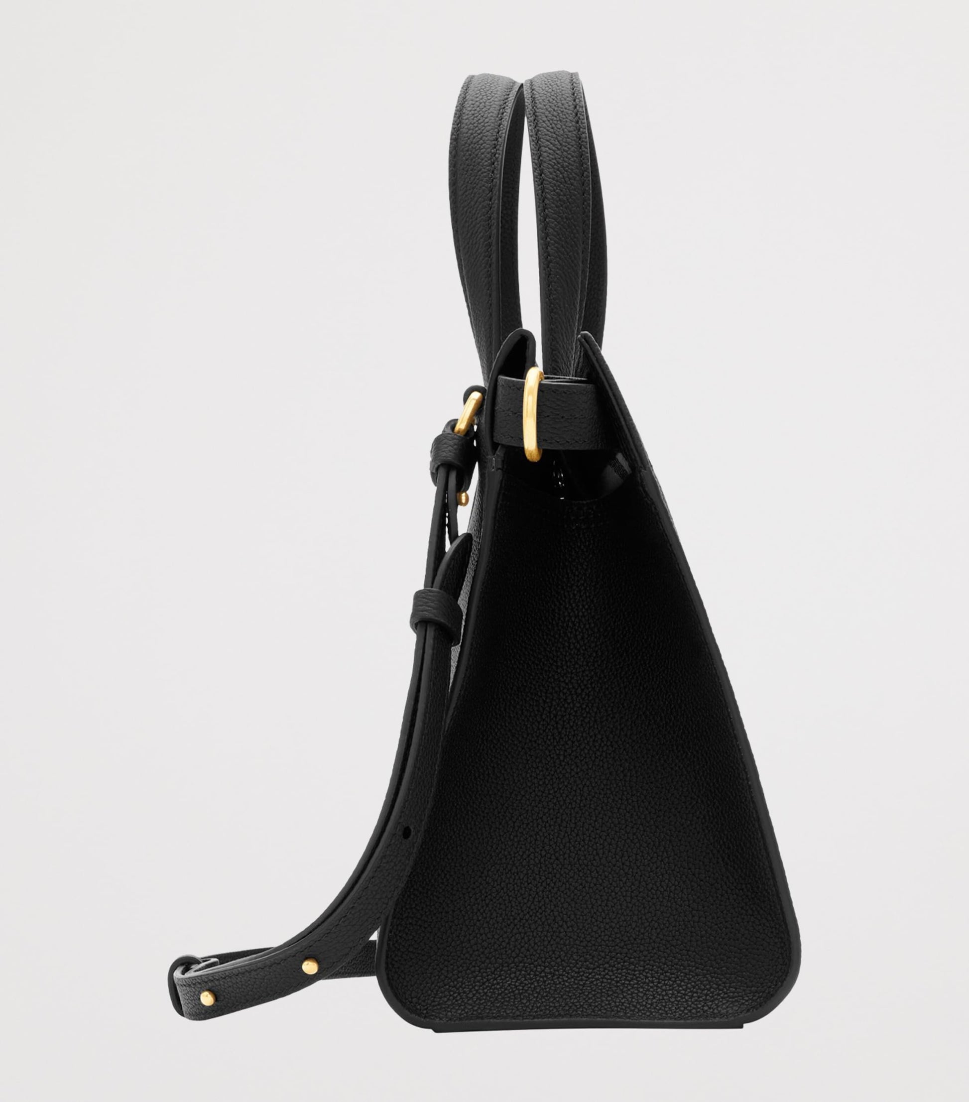 Burberry Black Small Calfskin Cotswolds Tote Bag
