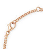 Rose Gold and Diamond LOVE Chain Bracelet