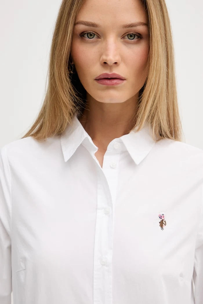 U.S. Polo Assn. дамска риза от памук Classic Fit Poplin