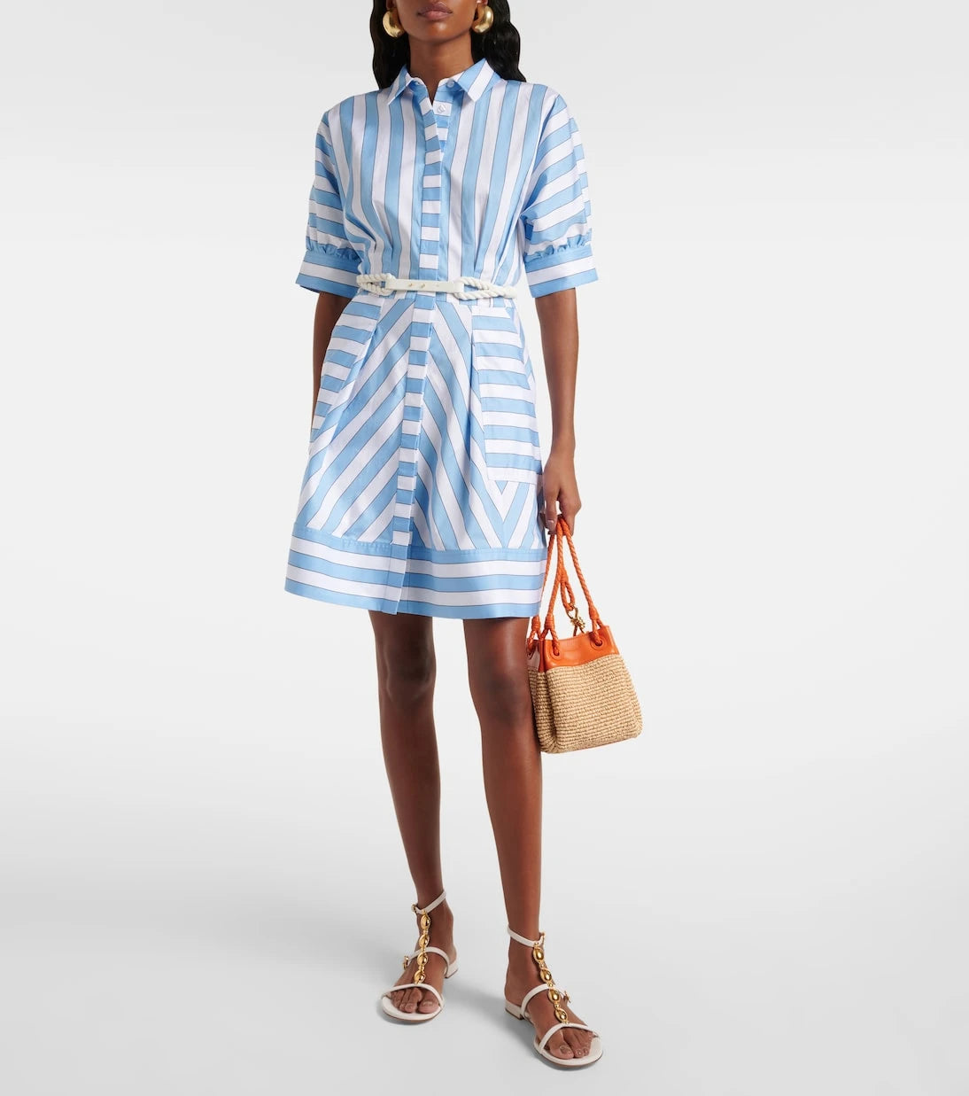 Rebecca Vallance - Nilah striped cotton minidress