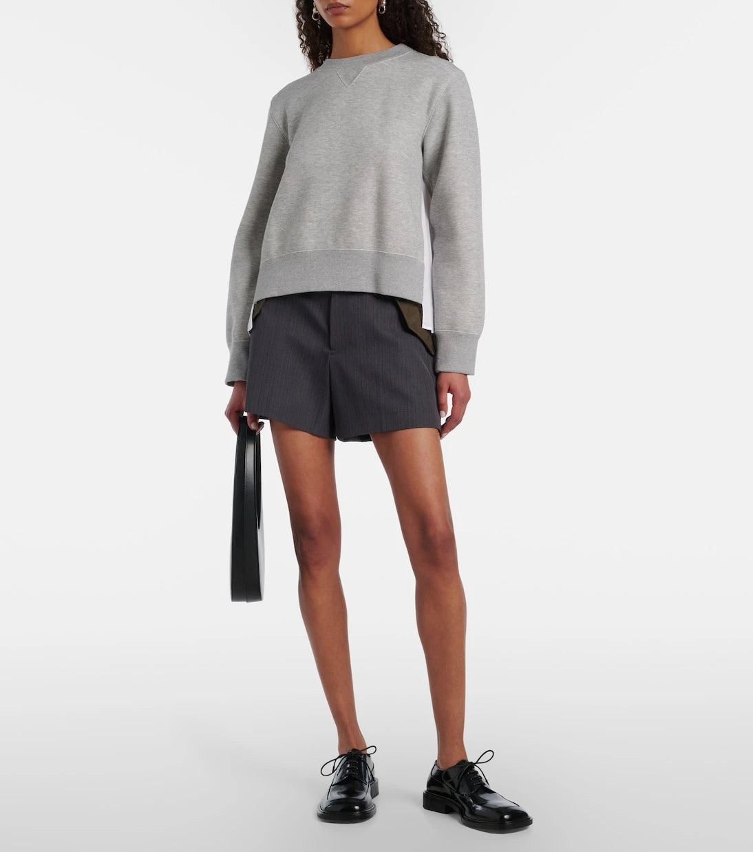 Sacai - Cotton-blend sweatshirt