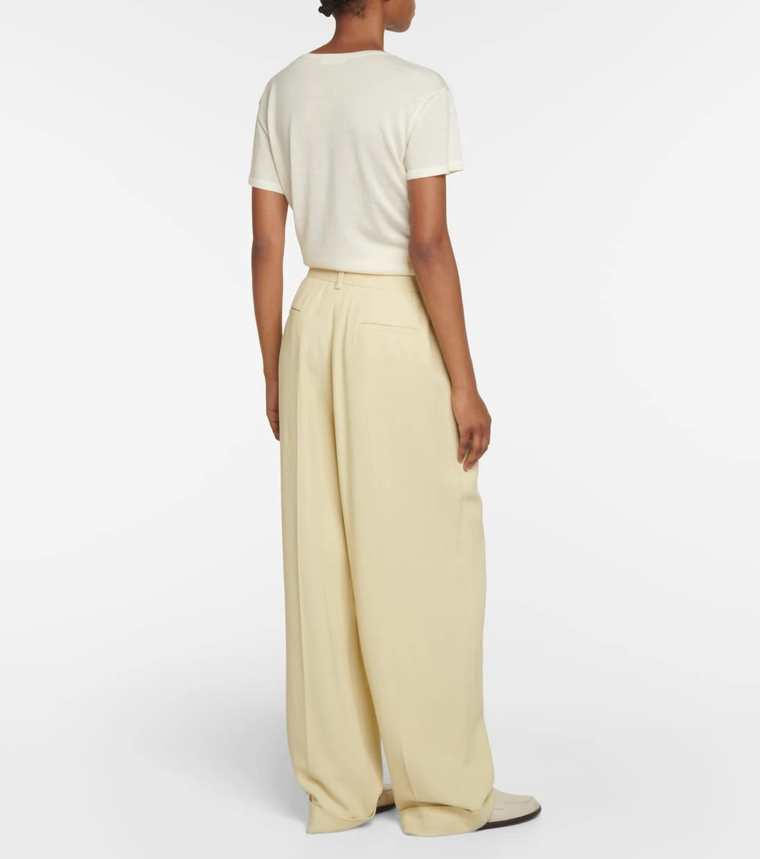 The Row - Tor crêpe wide-leg pants