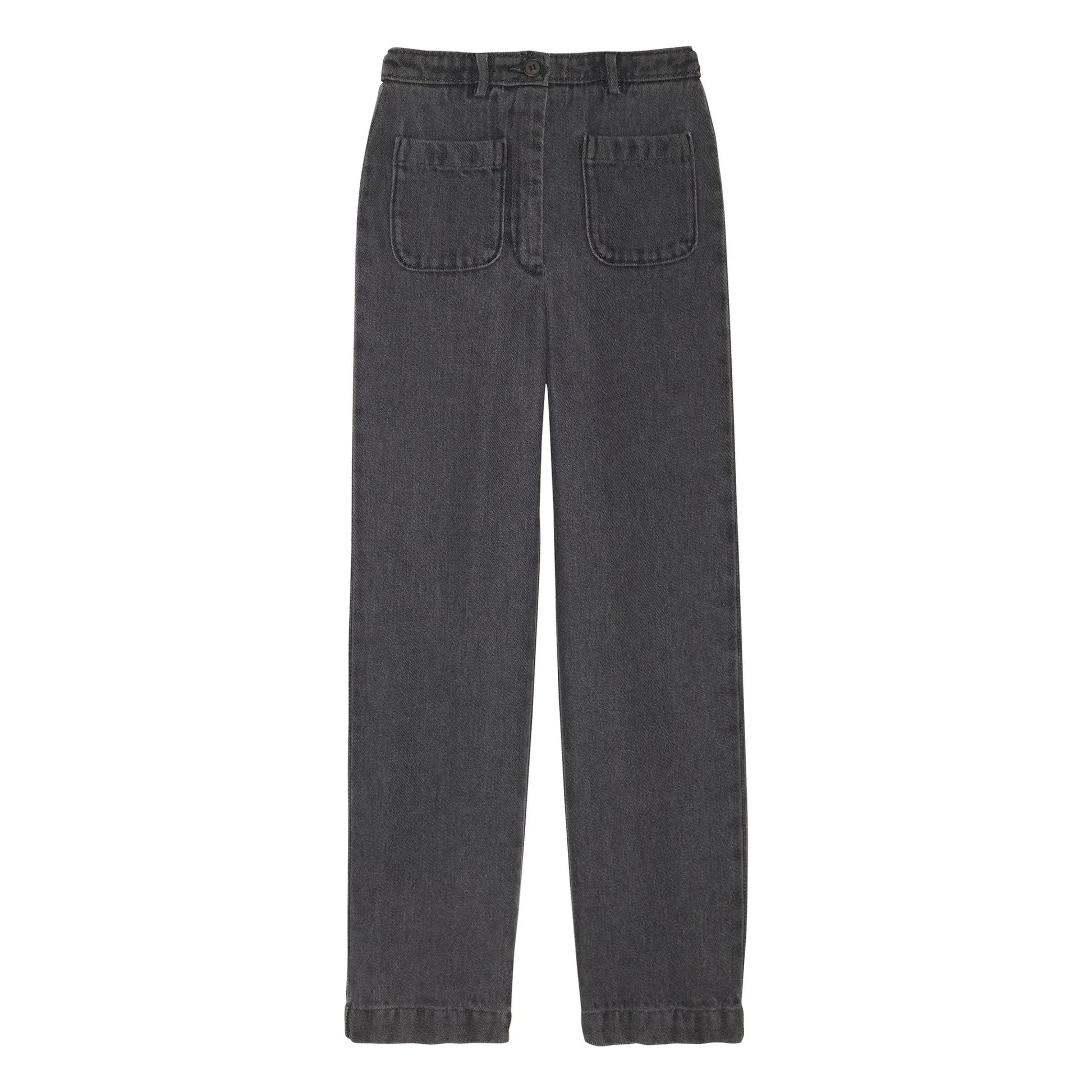 Hartford - Polished Denim Pants | Grey