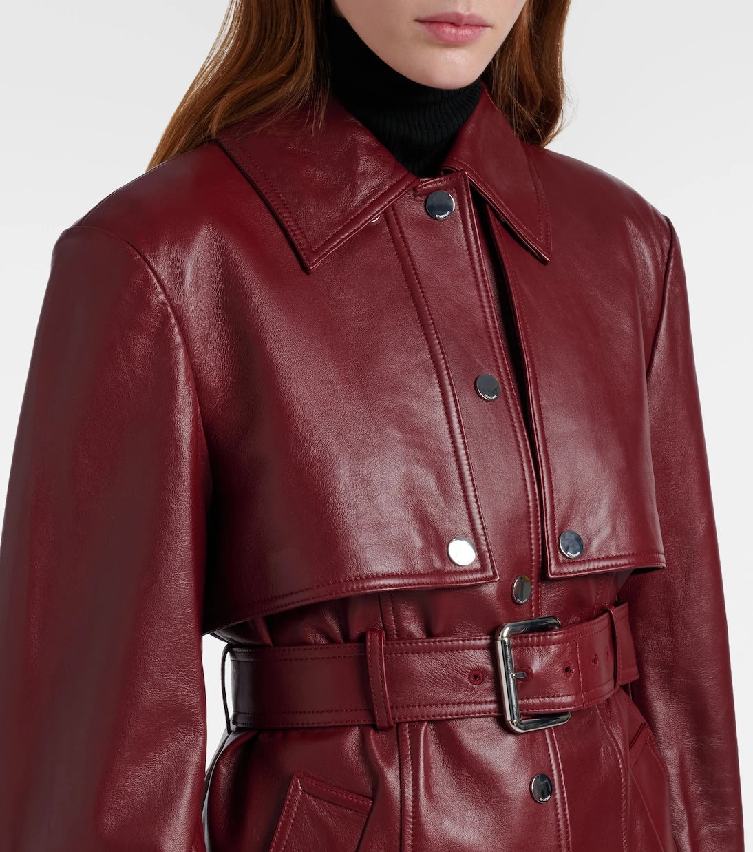 Sportmax - Stenzone dönüştürülebilir deri ceket