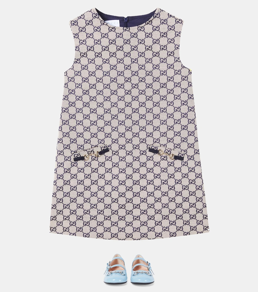 Gucci Kids - فستان الجاكار GG
