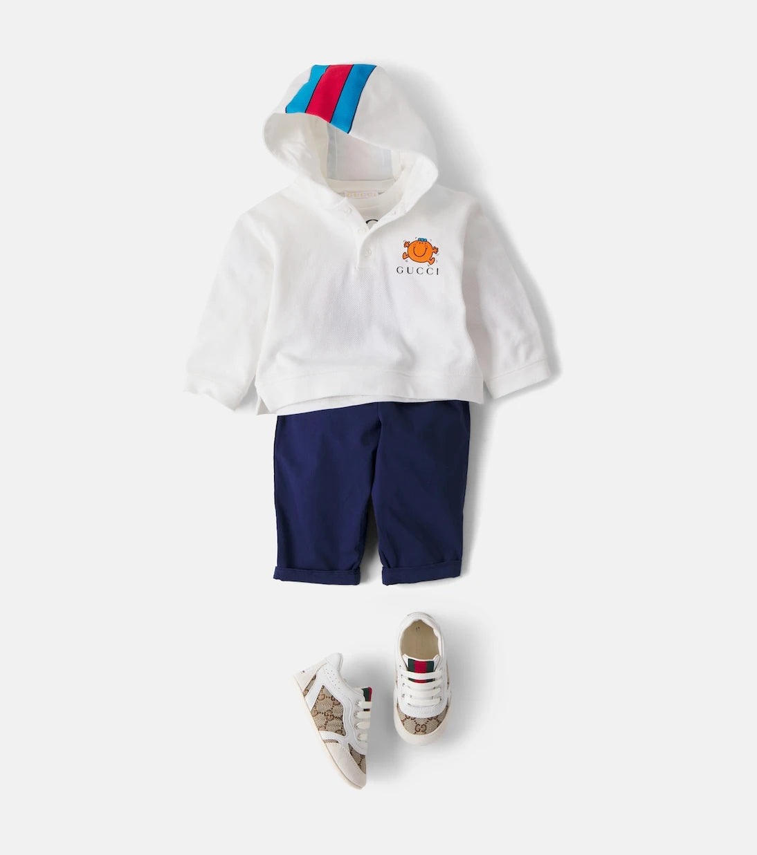Gucci Kids - هودي للأطفال من نسيج قطني ممزوج بتصميم Mr. Men Little Miss
