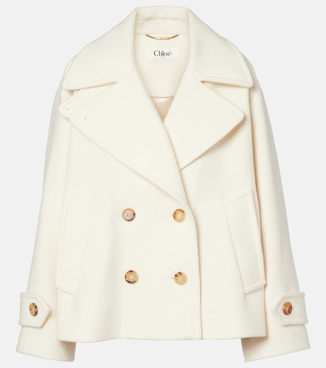 Chloé - Oversize yün karışımı kaban