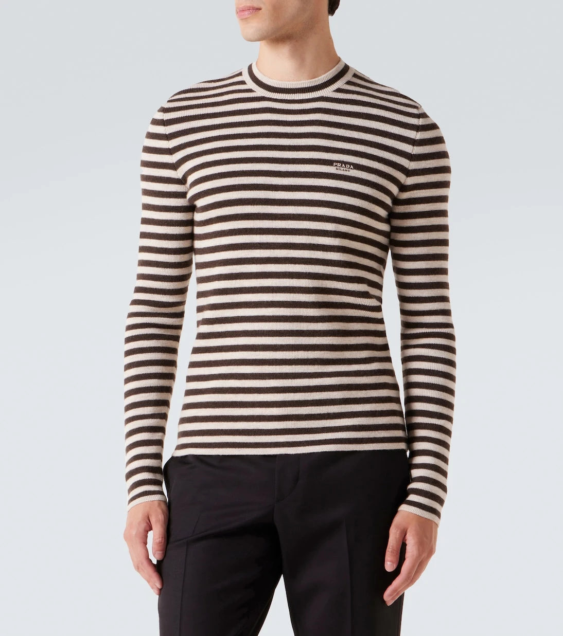Prada - Striped virgin wool sweater