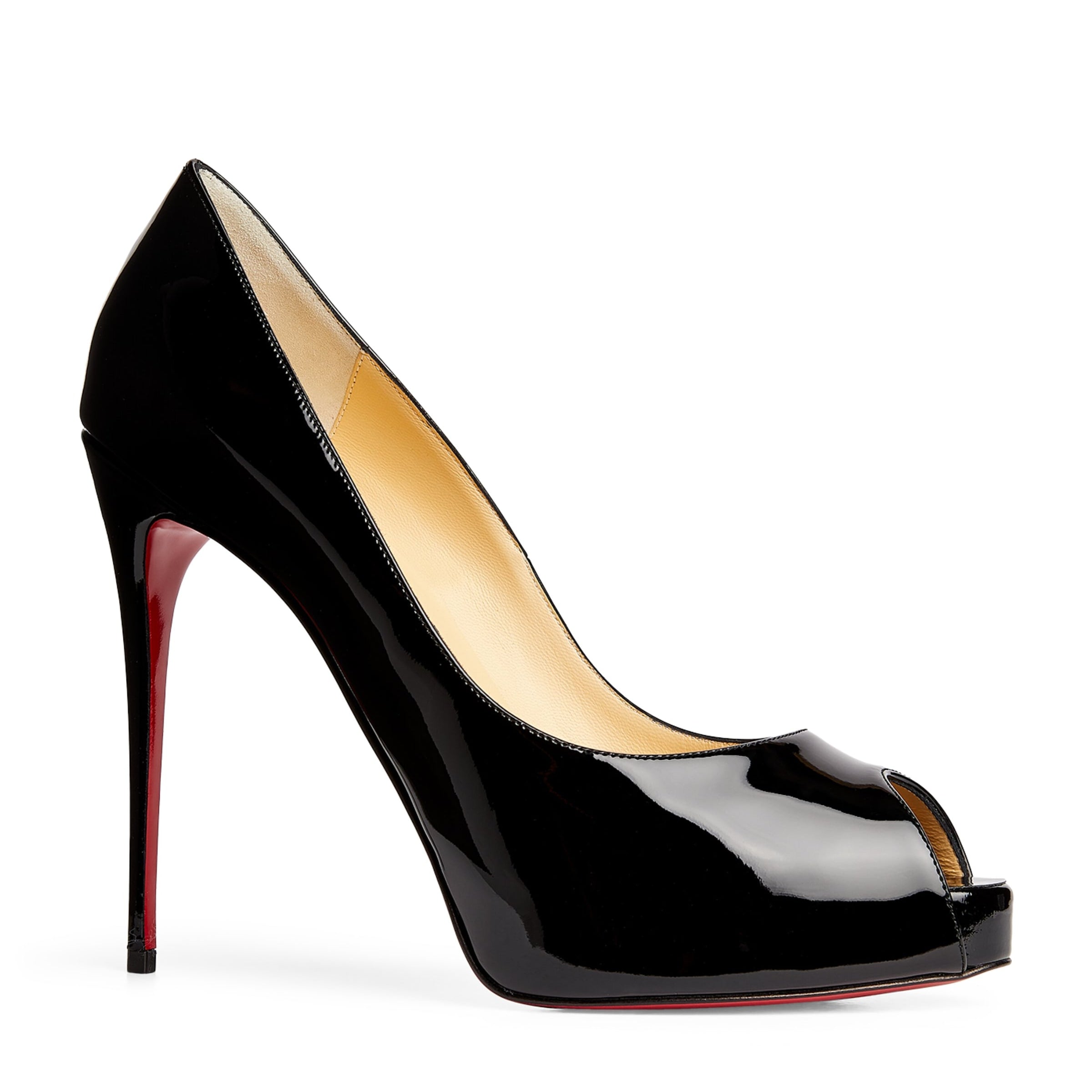 Christian Louboutin Black New Very Prive Patent Leather Pumps 120