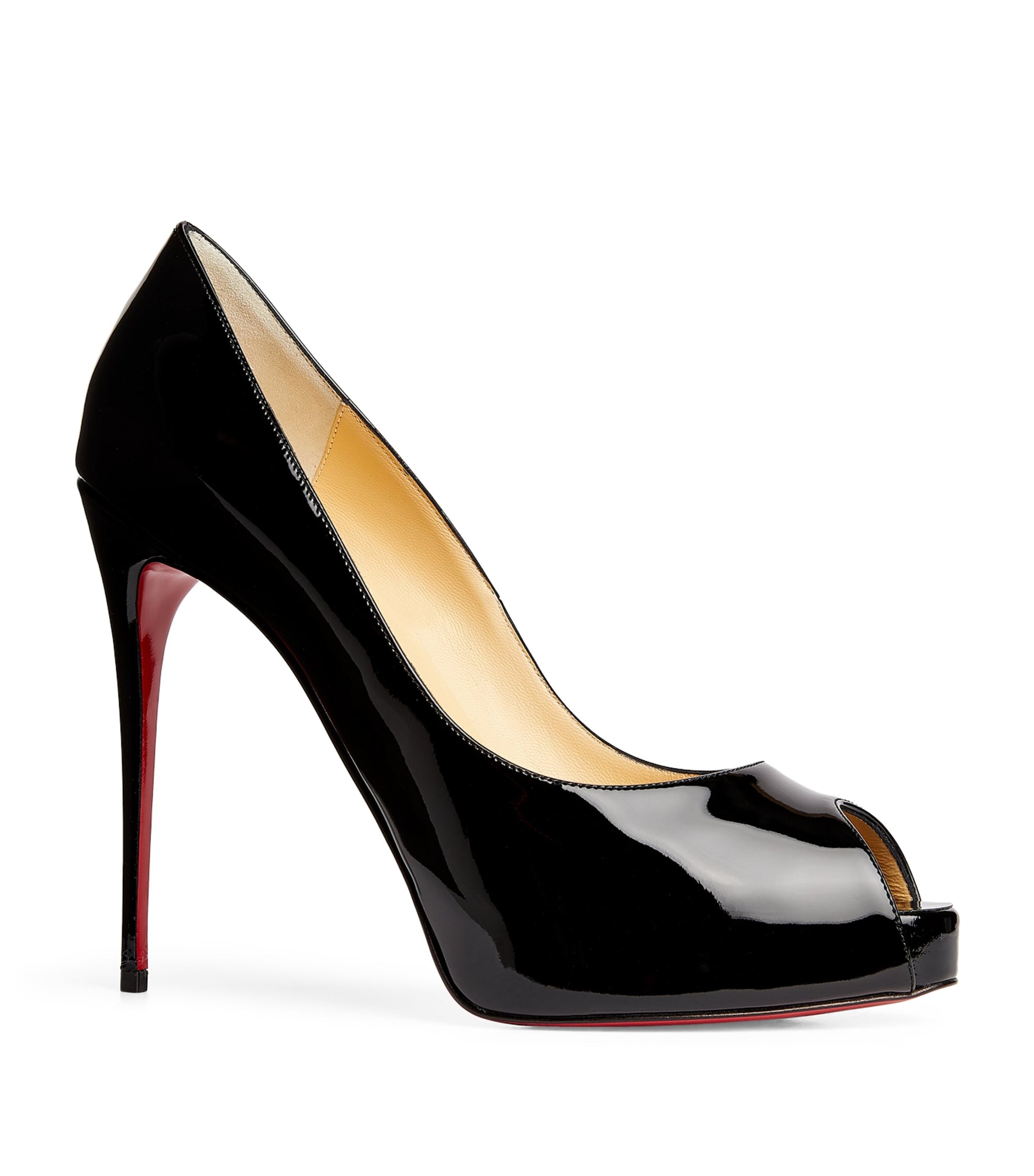 Christian Louboutin Black New Very Prive Patent Leather Pumps 120