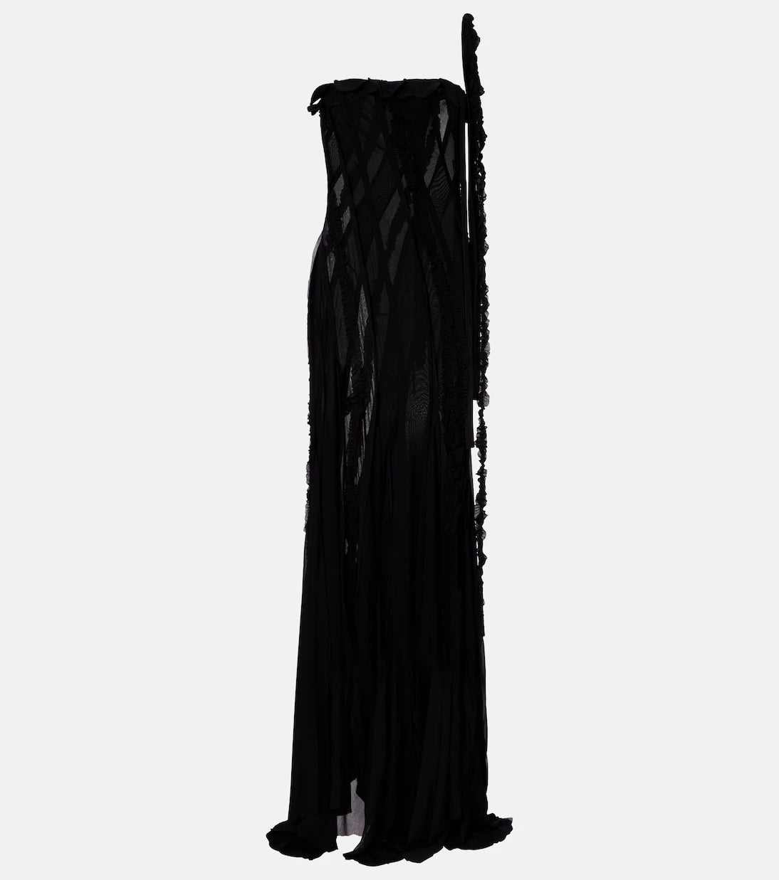 Blumarine - Draped one-shoulder gown