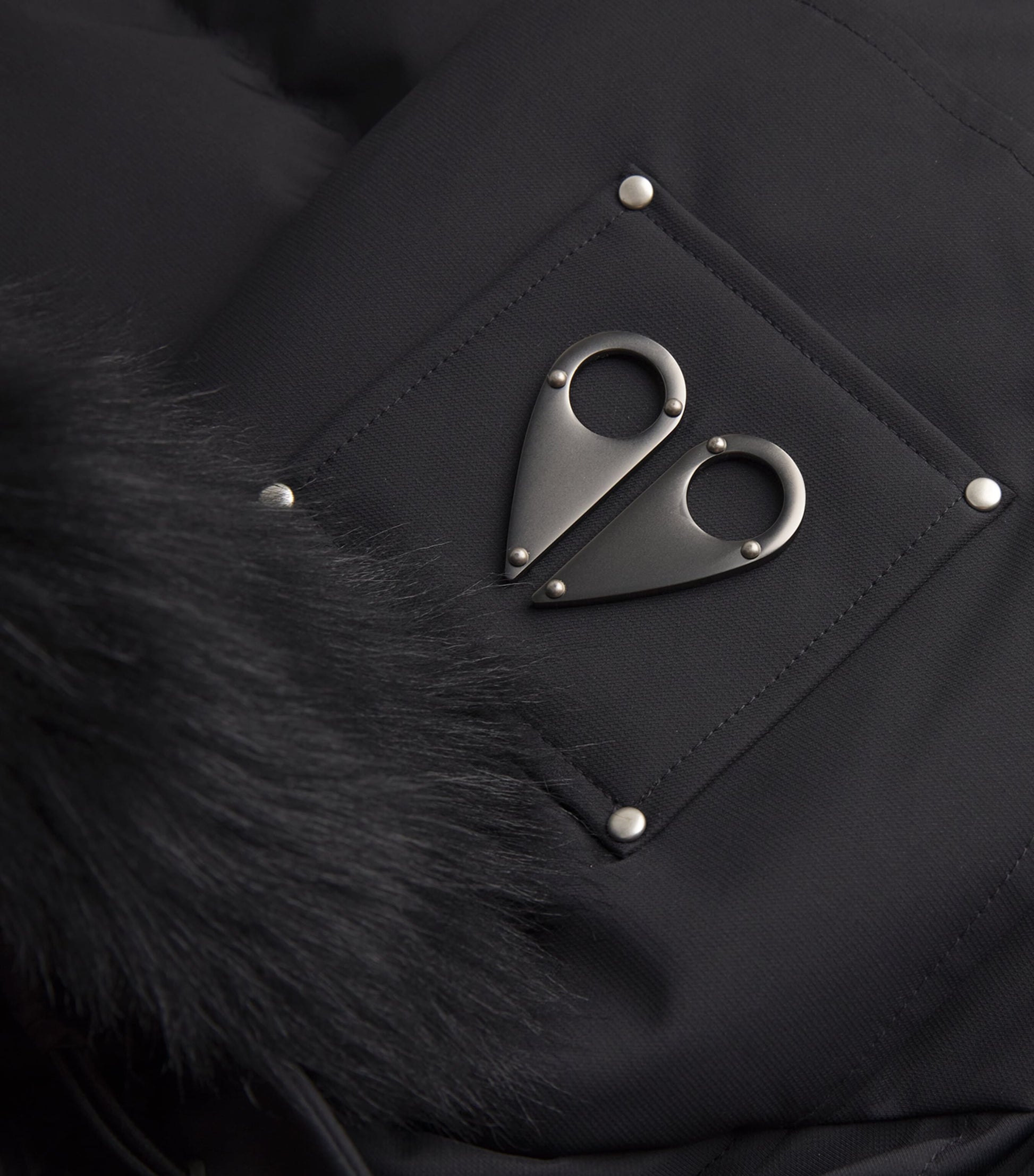 Moose Knuckles Black Down-Padded Cloud Parka Coat