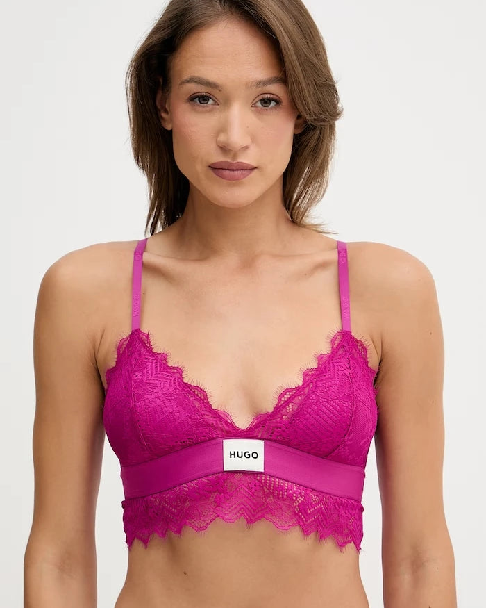HUGO sütyen TRIANGLE RL LACE