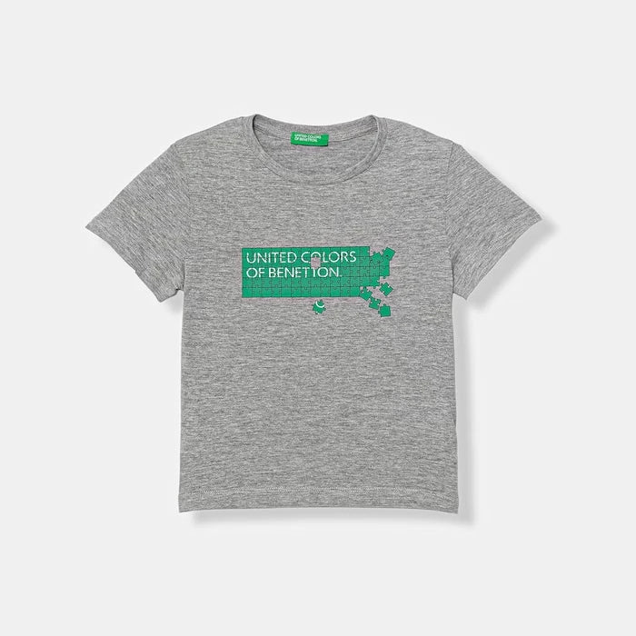 United Colors of Benetton тениска за деца с памук