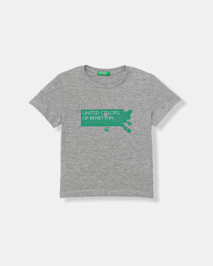 United Colors of Benetton pamuklu çocuk tişörtü