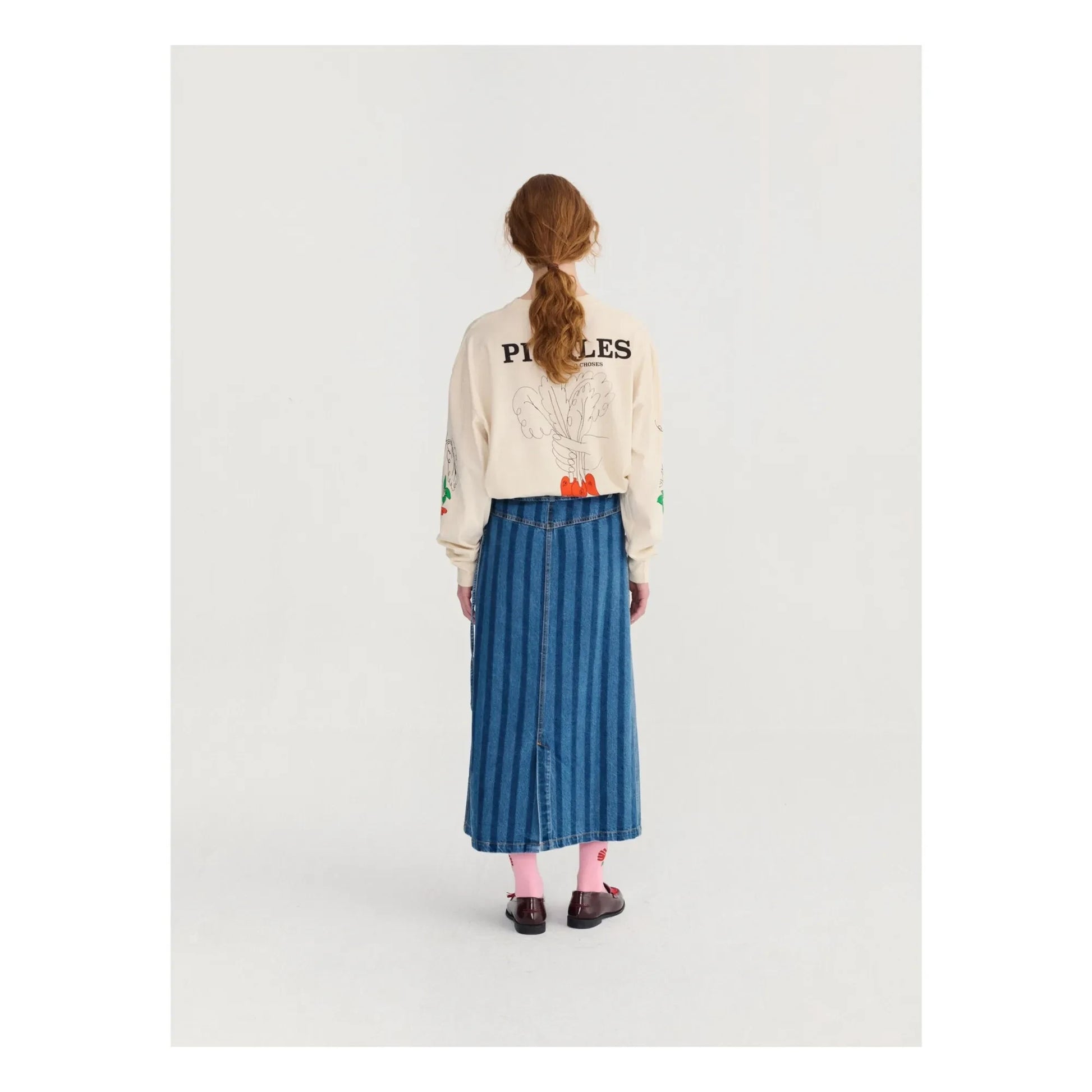 Bobo Choses - Denim organic cotton skirt | Blue