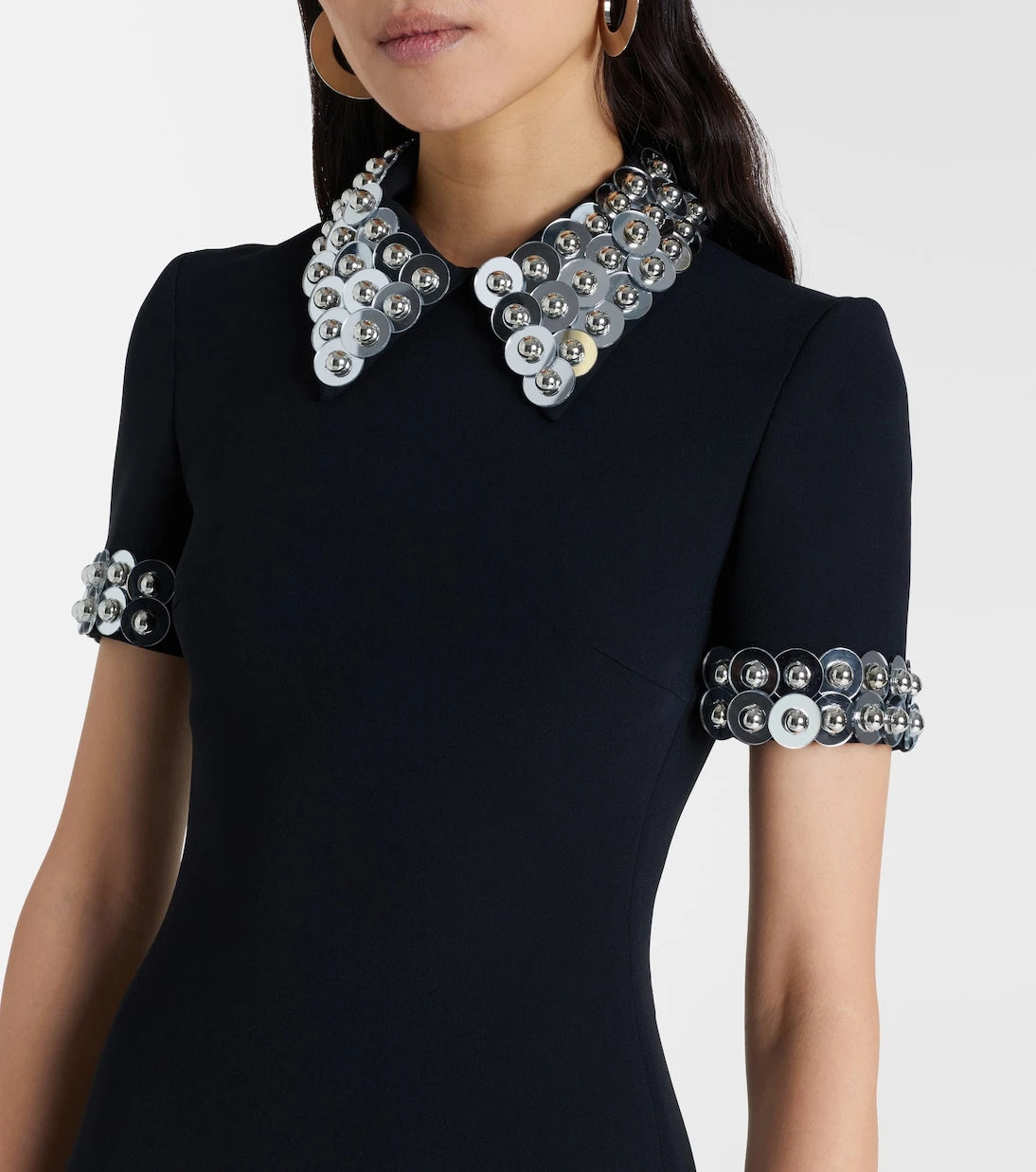 David Koma - Embellished cady midi dress