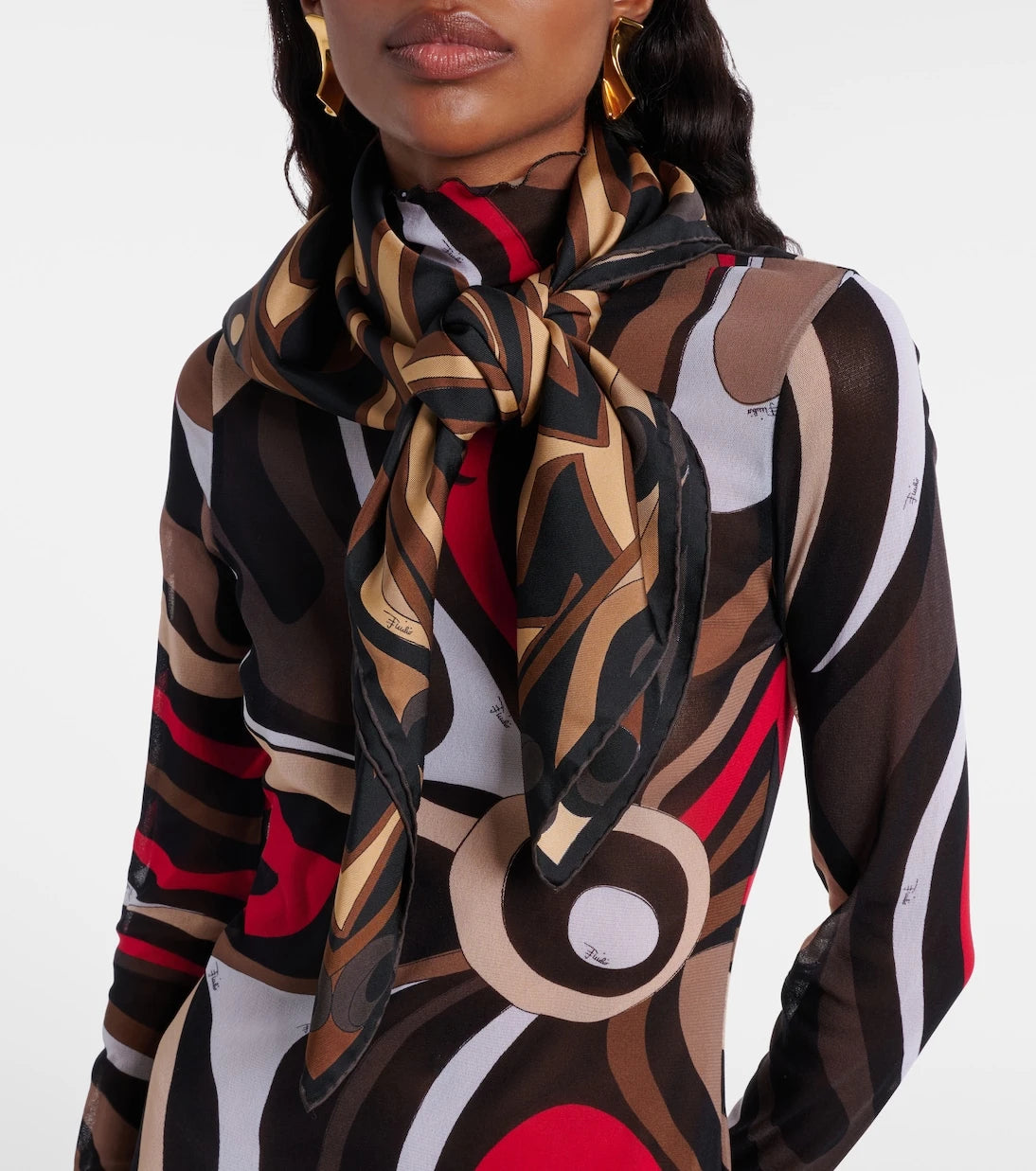 Pucci - Labirinto silk twill scarf