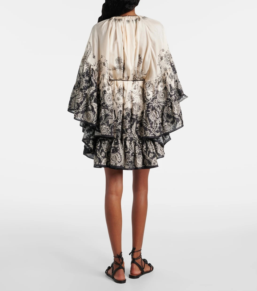 Zimmermann - Rhiannon floral gathered silk minidress