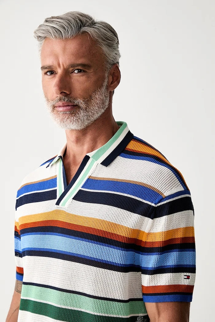 Tommy Hilfiger erkek pamuklu yakalı tişört