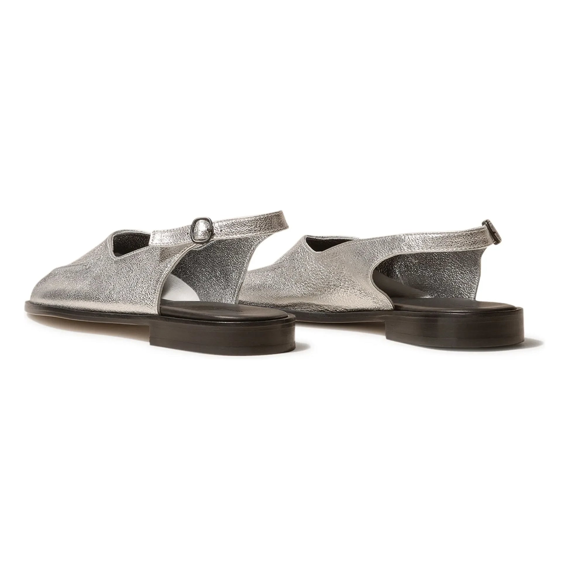 Hereu - Juliol Metallic Slingback | Silver