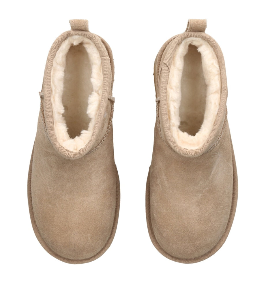 UGG Beige Classic Ultra Mini Platform Boots 50